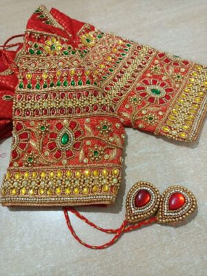 Bridal blouse embroidery designs 1