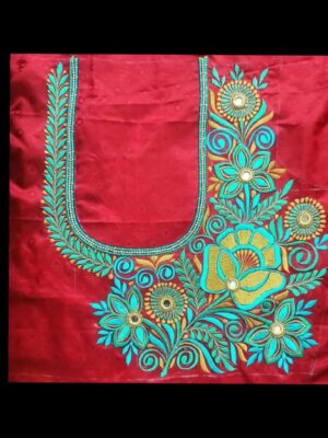 Bridal Aari embroidery designs 26