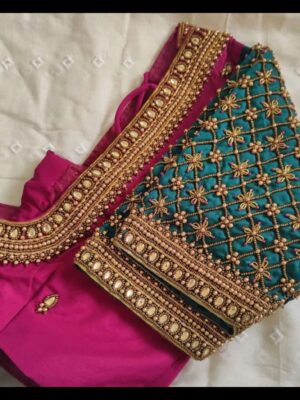 Bridal Aari embroidery designs 31